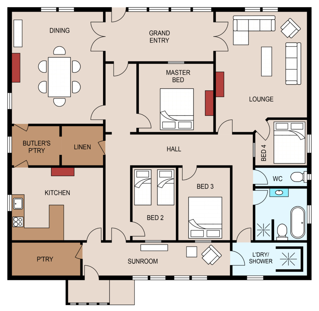 Yambacoona House floor plan